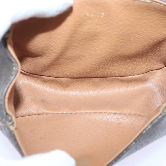 CELINE Macadam Canvas Waist bag PVC Leather Brown Gold Auth yk15121 - Picture 10 of 16